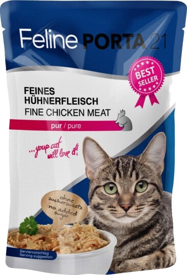 Feline Porta 21 Porsjonsposer Kylling 6 X 100 G