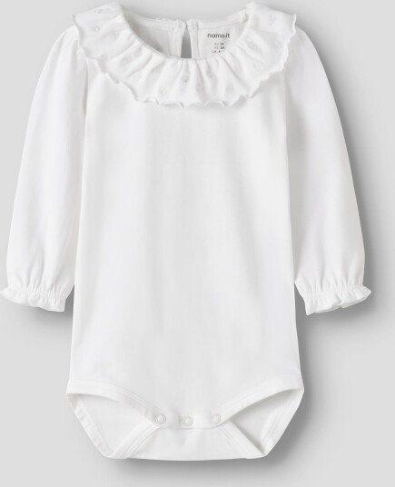Name It Rujulie Long Sleeve Body Hvit 62