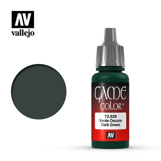 Vallejo 72.028 Game Color Dark Green 17ml Modellbygging
