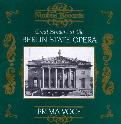 MediaTronixs Great Singers at the Berlin State Opera CD (2003) Pre-Owned
