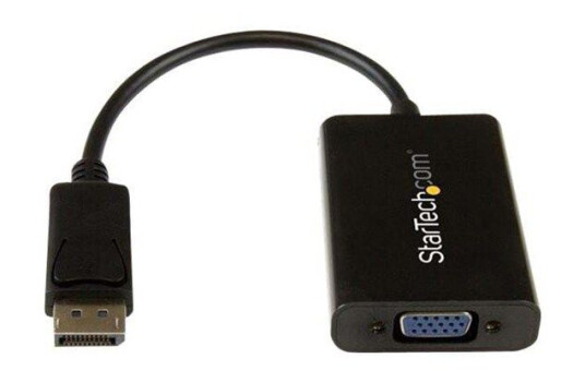 StarTech DisplayPort til VGA-adapter med lyd, 0,184 m, 1920x1080, svart