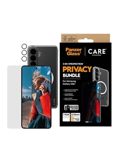 PanzerGlass Privacy 3 in 1 Bundle Samsung Galaxy S26+