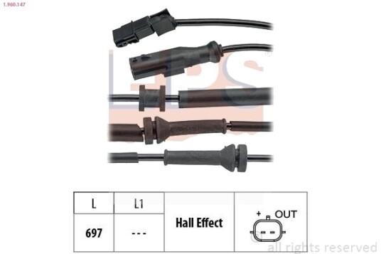 Sensor ABS EPS 1.960.147