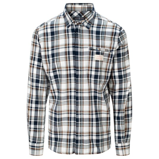 Amundsen Sports Skauen Field Shirt M's Chequered Navy/Tan XXL Amundsen Sports Skauen Field Shirt M's Chequered Navy/Tan XXL
