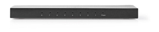 Nedis 8-Port HDMI Splitter 4K@60Hz i Metall Antrasitt