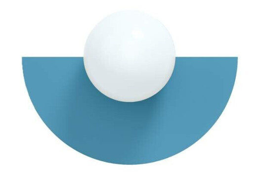 Swedish Ninja - Candy Big Circle 180 S Vegglampe Scandi Blue Swedish Ninja