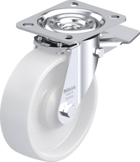 Blickle 623462 L-Po 125Ka-St Styrehjul Med Brems Hjuldiameter 125 Mm Bæreevne (Maks.) 250 Kg 1 Stk
