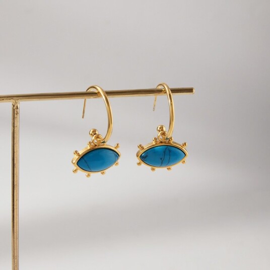 Céleste Earrings Romanella 18K Gold