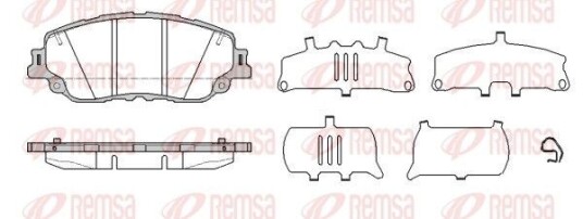Bremseklosser REMSA 1787.10 Bremseklosser REMSA 1787.10