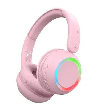 Lalarma Wireless headphone with ambient light for kids Rosa