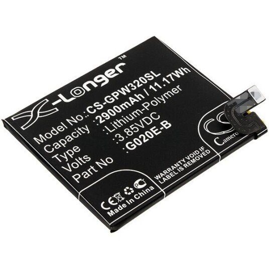 Google G020E batteri (2900 mAh 3.85 V, Sort) Google G020E batteri (2900 mAh 3.85 V, Sort)