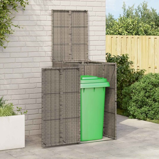 vidaXL Søppelboks Grå 65 x 80 x 115 cm Polyethylen vidaXL Søppelboks Grå 65 x 80 x 115 cm Polyethylen
