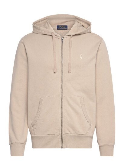Polo Ralph Lauren Loopback Fleece Full Zip Hoodie Beige S Polo Ralph Lauren Loopback Fleece Full Zip Hoodie Beige S