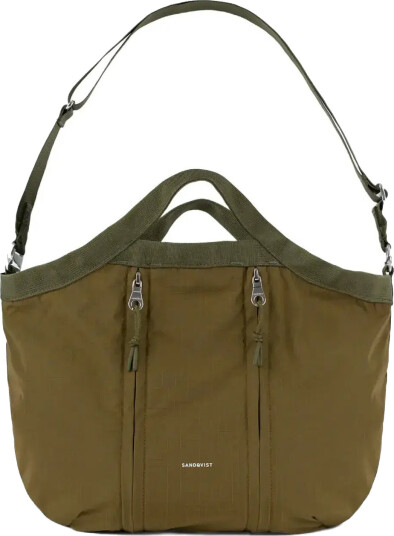 SANDQVIST Grid Crossbody Bag Khaki green ONE SIZE
