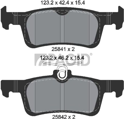 PAGID T2314N Bremseklosser