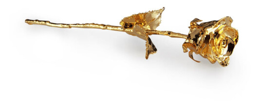 Mikamax 24K Golden Rose Borddekorasjon 30cm Svart Gaveeske