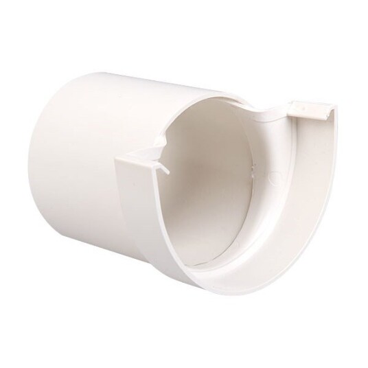 Plastmo Endebunn med tapp 10/75 hvit Plastmo Endebunn med tapp 10/75 hvit