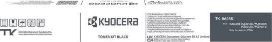 Kyocera Toner TK-8625 Sort Høykapasitet (40.000 sider) Original