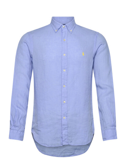 Polo Ralph Lauren Slim Fit Linen Shirt Blue XXL