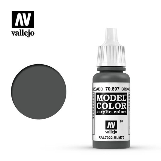 Vallejo Model Color 70.897 Bronsegrønn 17 ml Matte for Modellbygging