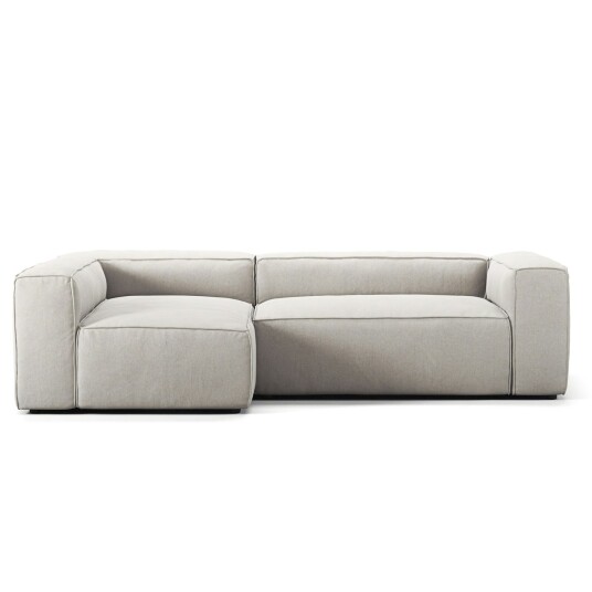 Decotique Grand 3 Seter Sofa Divan Venstre Moon White