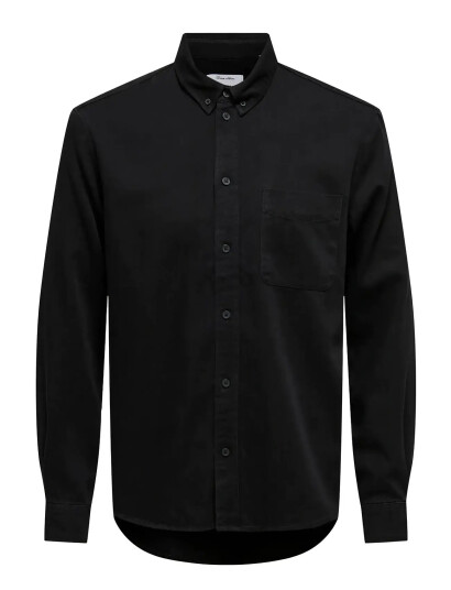 ONLY & SONS Onsorson Regular Yfm Dnm Shirt Noos Black XXL ONLY & SONS Onsorson Regular Yfm Dnm Shirt Noos Black XXL