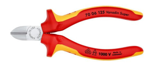 Knipex 125mm Sideavbiter VDE 1000V Forkrommet Håndverktøy