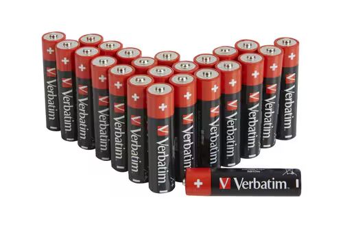 Verbatim Alkalisk AAA Batteri 24-pakning 1.5V Engangsbatterier