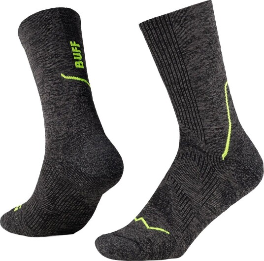 BUFF Dryflx Crew Socks BLACK L BUFF Dryflx Crew Socks BLACK L