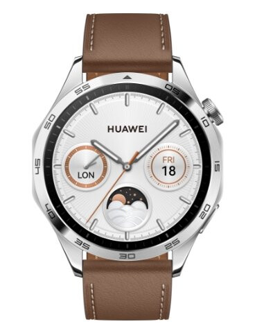Klokke Gt4 46Mm (Phoinix-B19l) (Silber, Brunt Lærarmbånd)