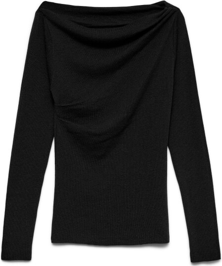 Vero Moda Vmsofine Knit Ls Boatneck Pullover Noos BLACK XL Vero Moda Vmsofine Knit Ls Boatneck Pullover Noos BLACK XL