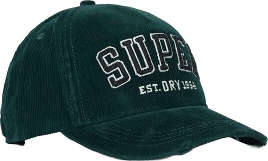 Superdry Ath Essentials Textured Cap ENAMEL GREEN CORD One Size Superdry Ath Essentials Textured Cap ENAMEL GREEN CORD One Size