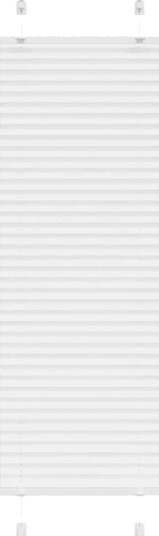 plisségardin Hvit 50x100 cm Stoff Bredde 49,4 Polyester