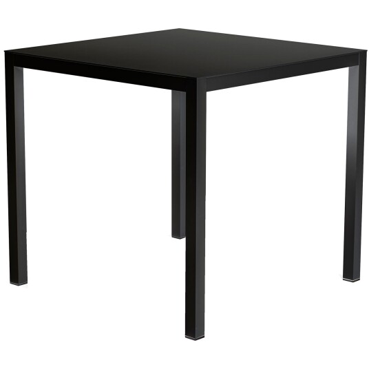 Fiam Aria spisebord 70x70 cm black aluminium