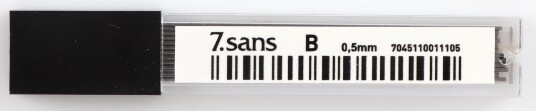 Blyantmine 7sans 0,5mm b grå 12 miner Blyantmine 7sans 0,5mm b grå 12 miner