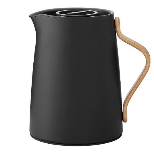 Stelton Emma termokanne te 1L svart matt Stelton Emma termokanne te 1L svart matt