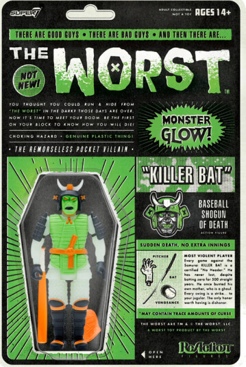 The Worst ReAction Figures Wave 3 Killer Bat HellOween Glow