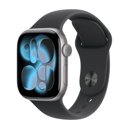 Apple Watch Series 11 GPS 42mm Space Grey Aluminium Case with Black Sport Band M/L
