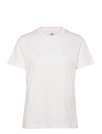 New Balance Sport Essentials Jersey Logo T Shirt   White   XS