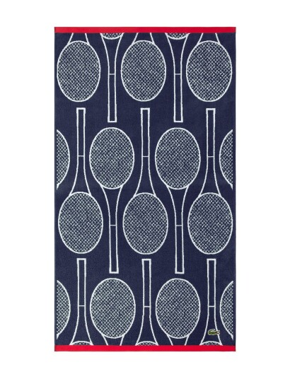 Lacoste Home Ltrainin Beach Towel Navy Lacoste Home MARINE 90X160CM
