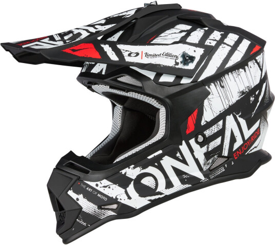 Oneal 2Series Glitch Motocross Hjelm S Svart Hvit