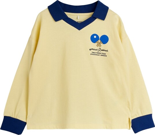 Mini Rodini Table Tennis Sp Collar Ls Top Yellow 116/122