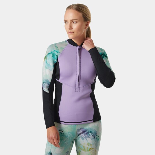 Helly Hansen Waterwear Jakke Halv Glidelås Dame Grønn S