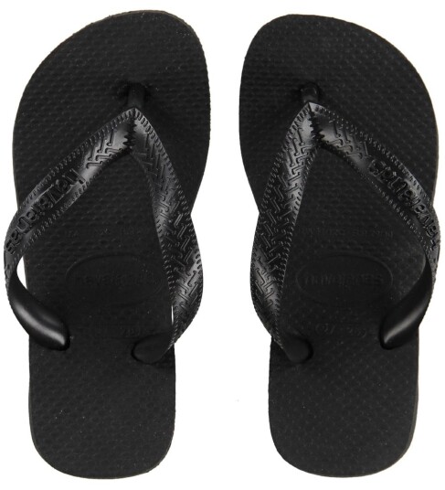 Havaianas Kids' Top Flip Flops Black 29/30, Black Havaianas Kids' Top Flip Flops Black 29/30, Black