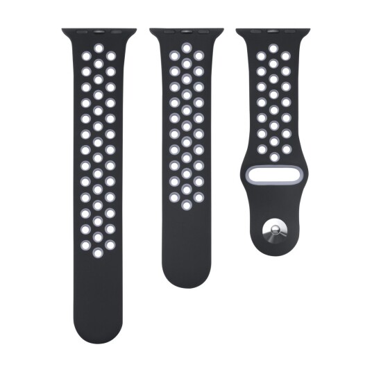 TRIACLE SPORT-REM APPLE WATCH 42/44/45/49 MM SVART/GRÅ