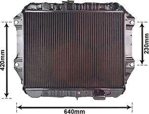 VAN WEZEL 11002027 Radiator motorkjøling