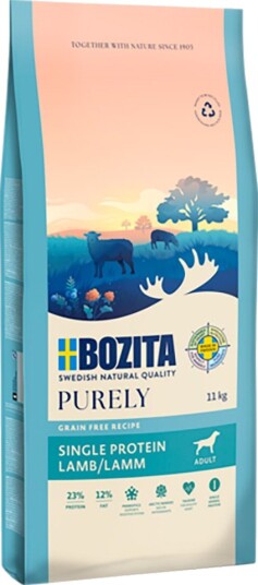 Purely Tørrfôr Adult Bozita Dog Grain Free Lam 2 X 11 kg Purely Tørrfôr Adult Bozita Dog Grain Free Lam 2 X 11 kg