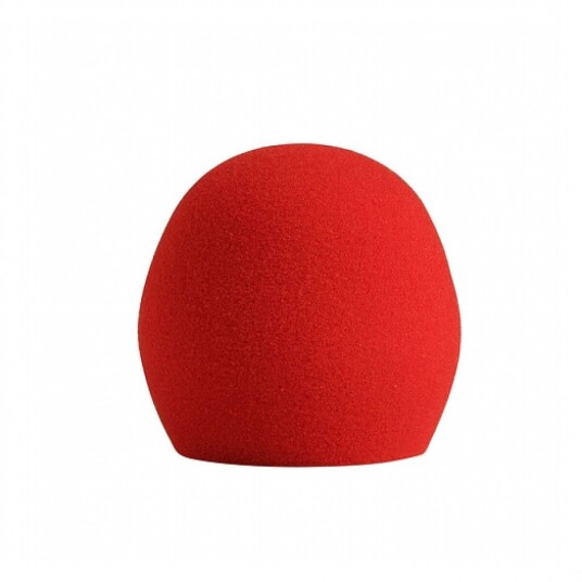 Shure A58WS Foam Windscreen for Ball Type Microphone Rød Shure A58WS Foam Windscreen for Ball Type Microphone Rød