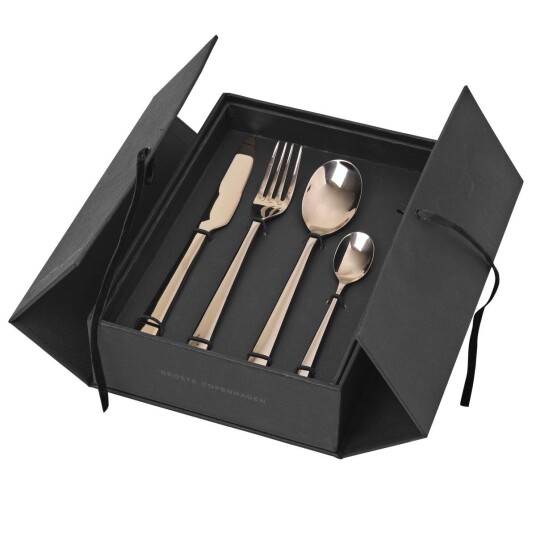 Broste Copenhagen Hune bestikk 16 deler titanium espresso Broste Copenhagen Hune bestikk 16 deler titanium espresso