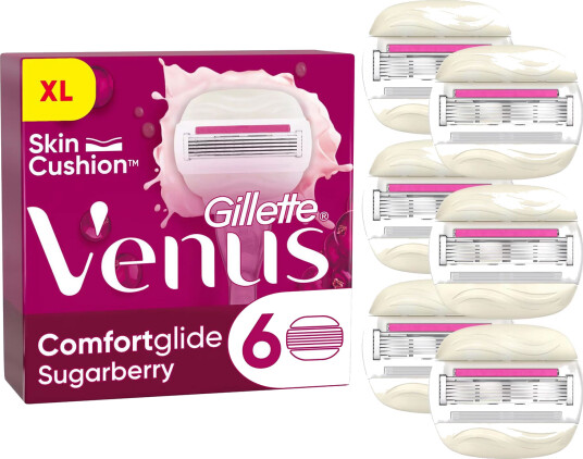 Gillette Venus Comfortglide Sukkerbær 6-pk. Barberblader